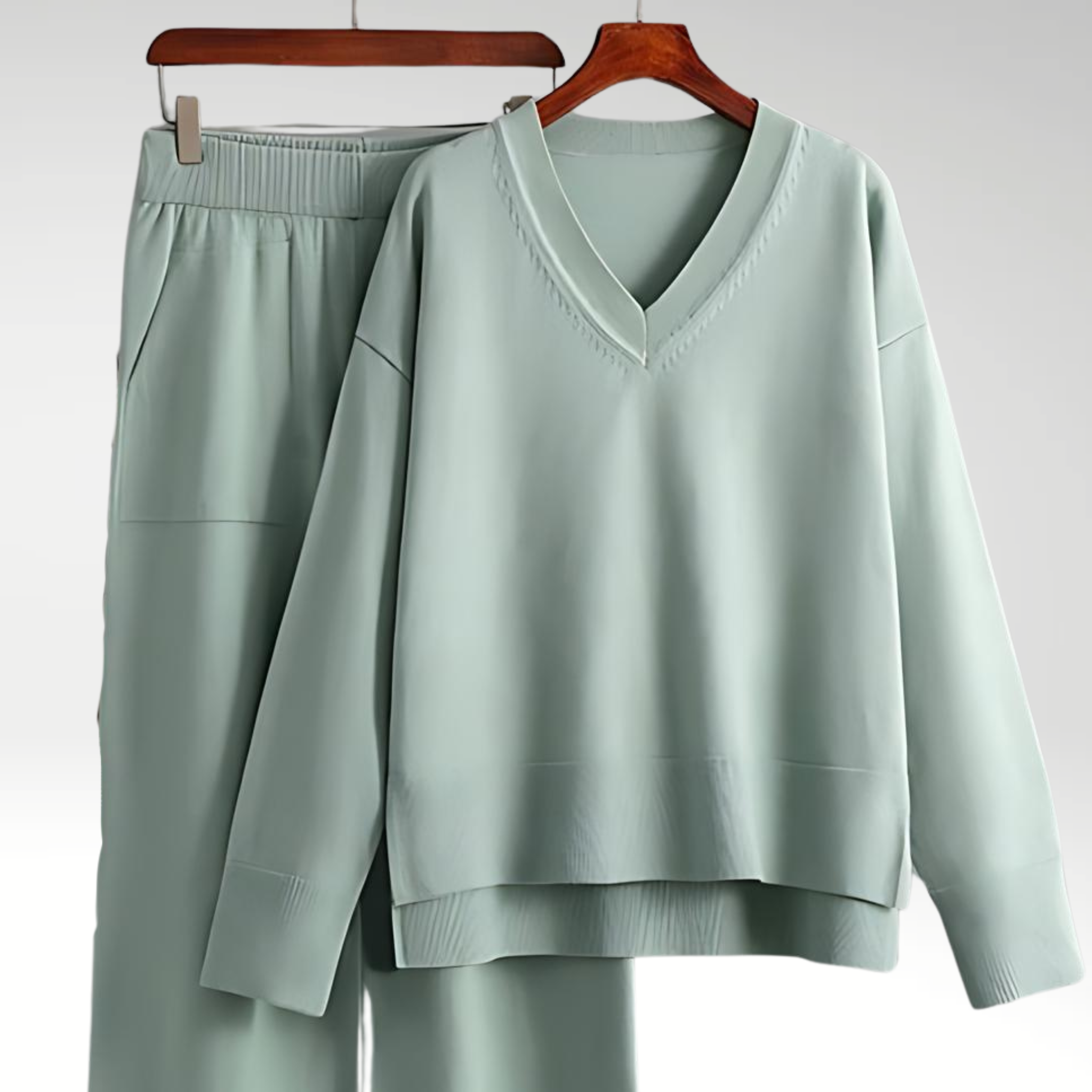 Maison-Blanche-Paris™ | Ensemble deux pièces à col en V de luxe
