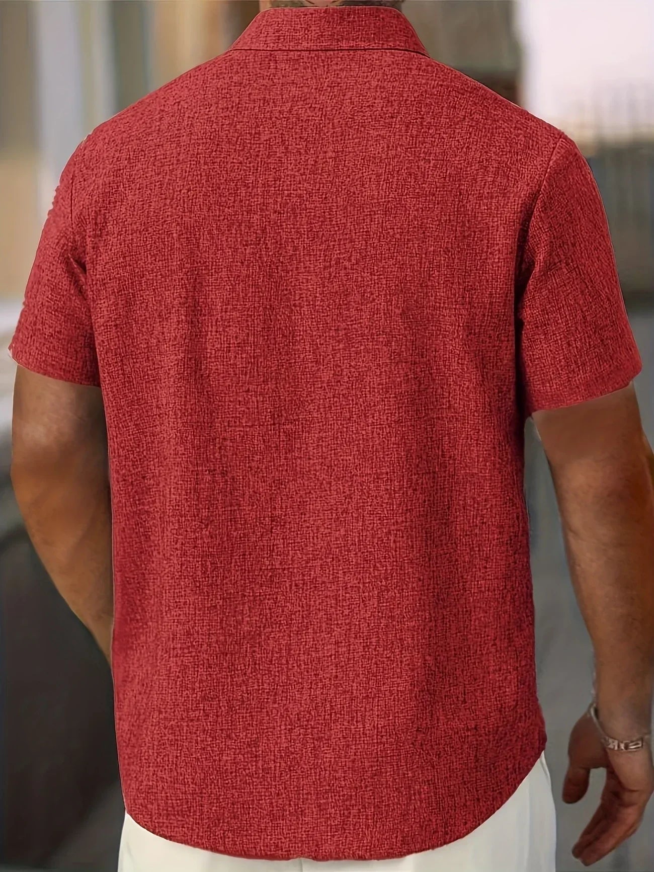 Maison-Blanche-Paris™ | Chemise légère à manches courtes en mélange de lin