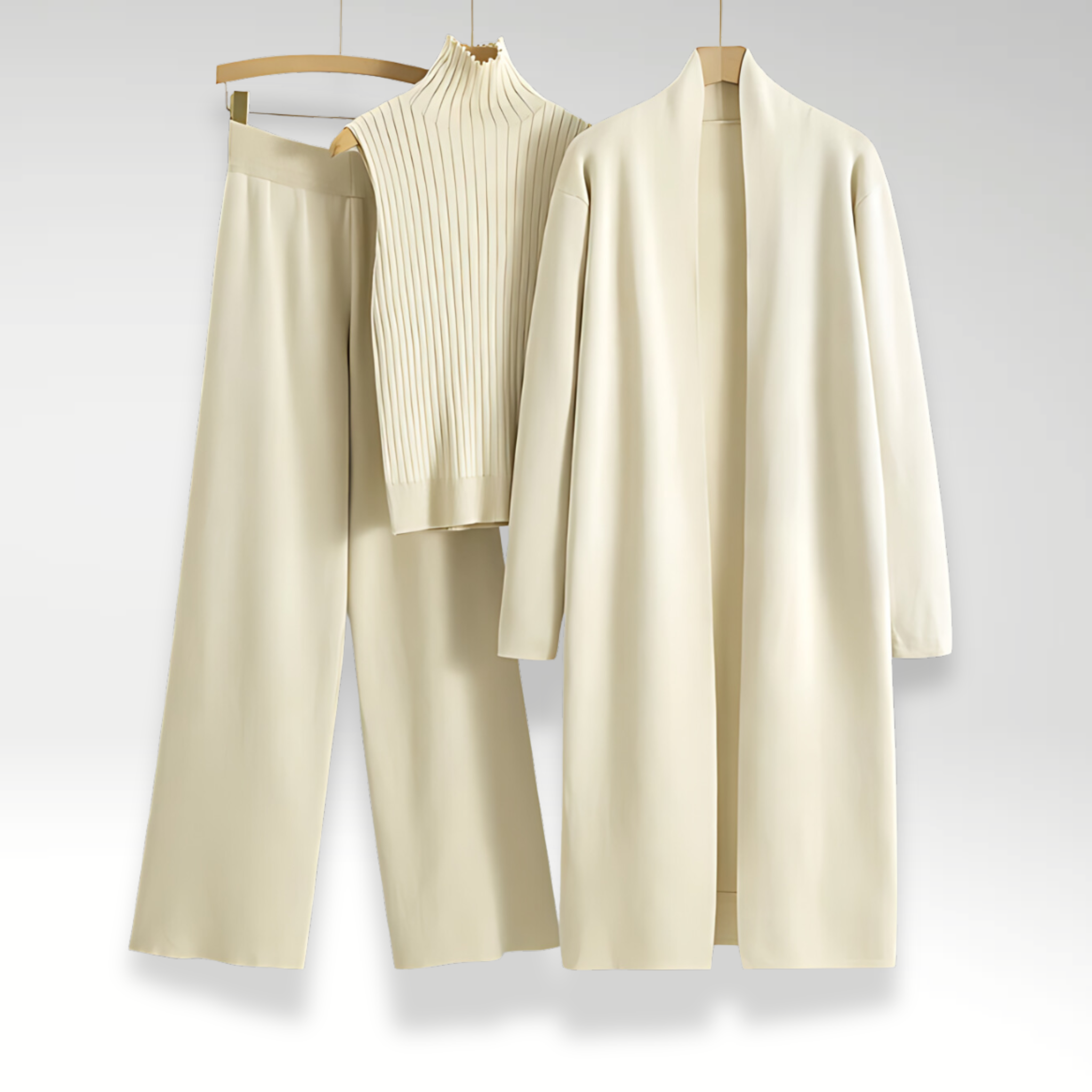 Maison-Blanche-Paris™ | Ensemble trois pièces en maille Luxe