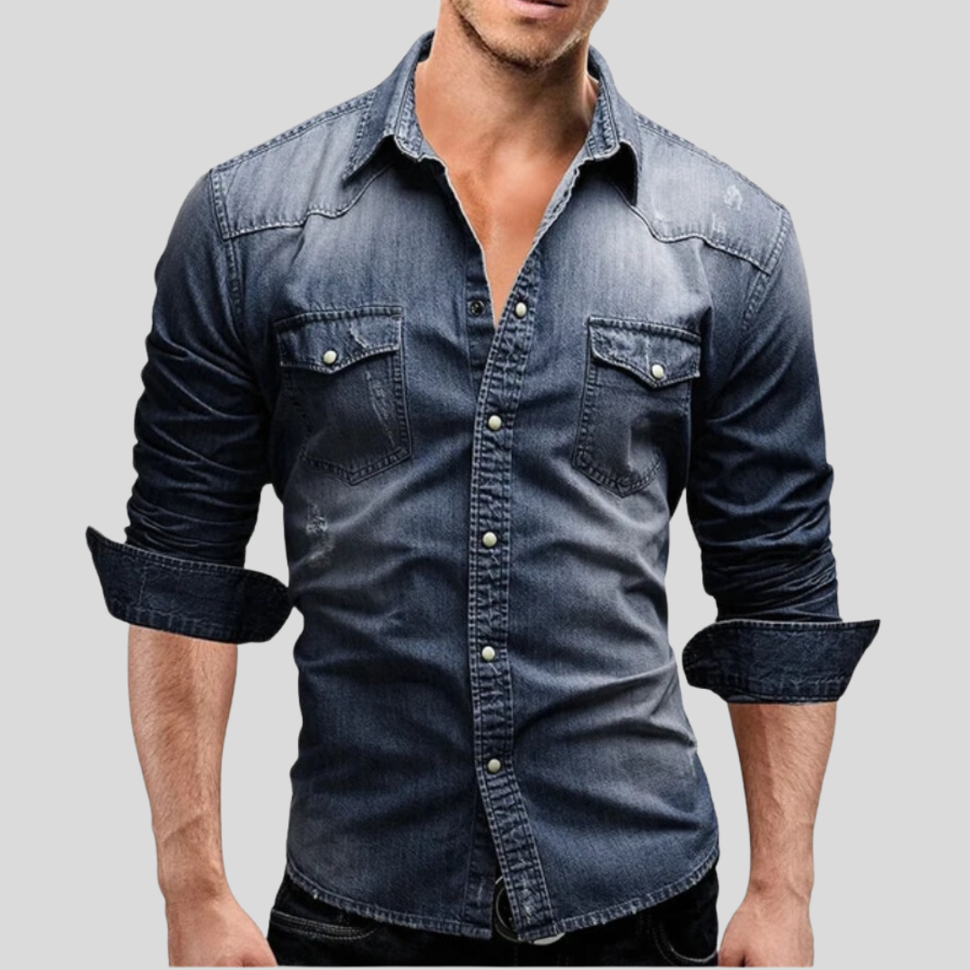 Maison-Blanche-Paris™ - Chemise en denim au style moderne
