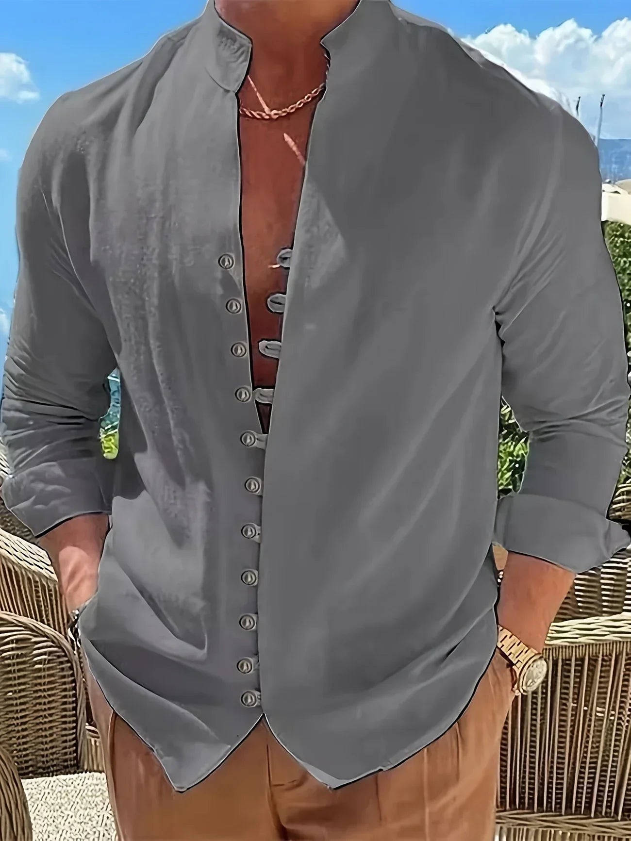 Maison-Blanche-Paris™ | Chemise légère en coton à manches longues