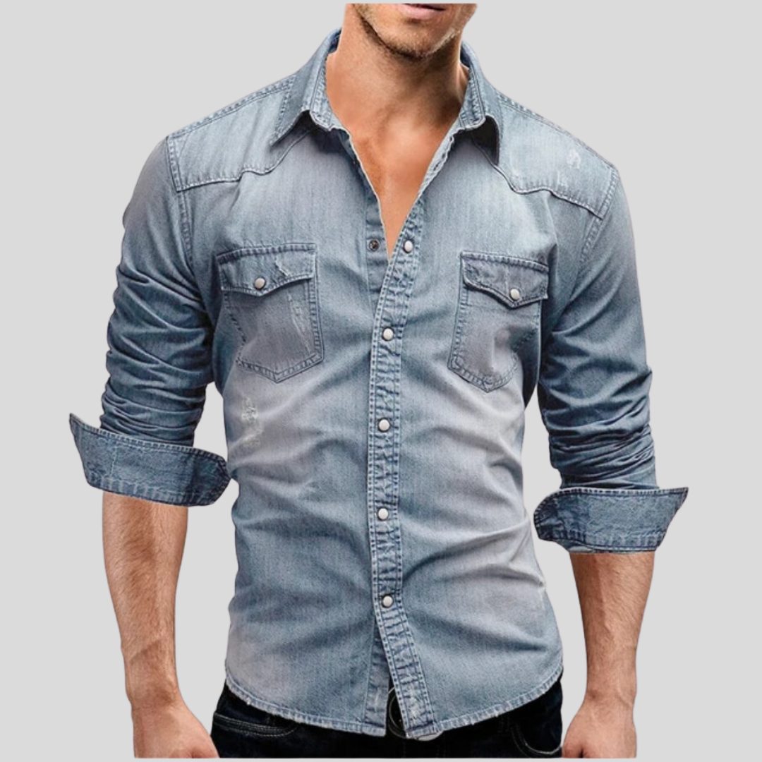 Maison-Blanche-Paris™ - Chemise en denim au style moderne