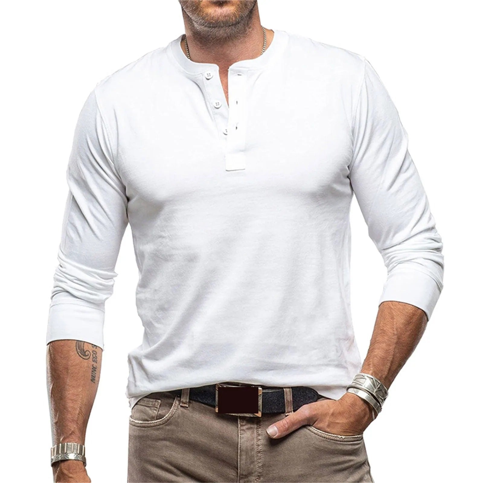 Maison-Blanche-Paris™ - Chemise vintage à manches longues