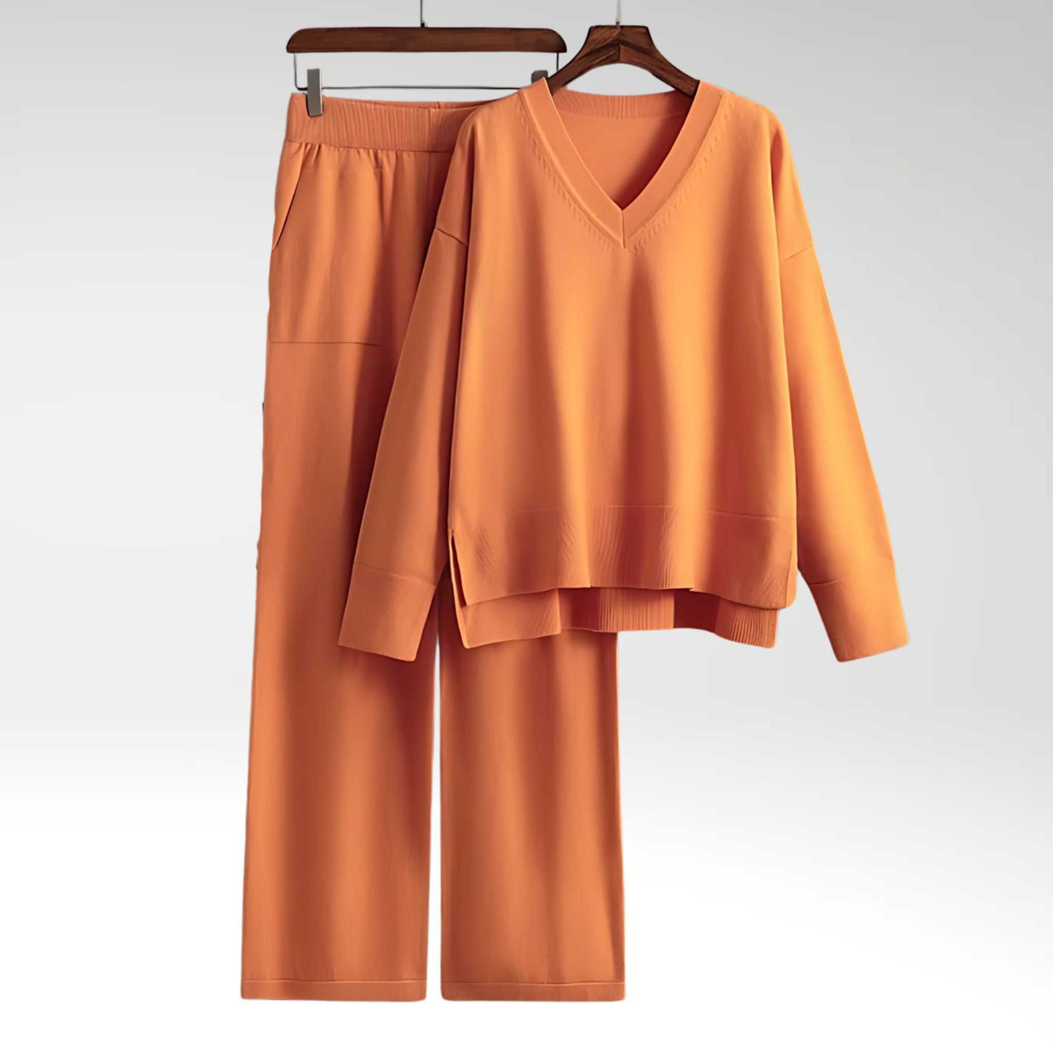 Maison-Blanche-Paris™ | Ensemble deux pièces à col en V de luxe