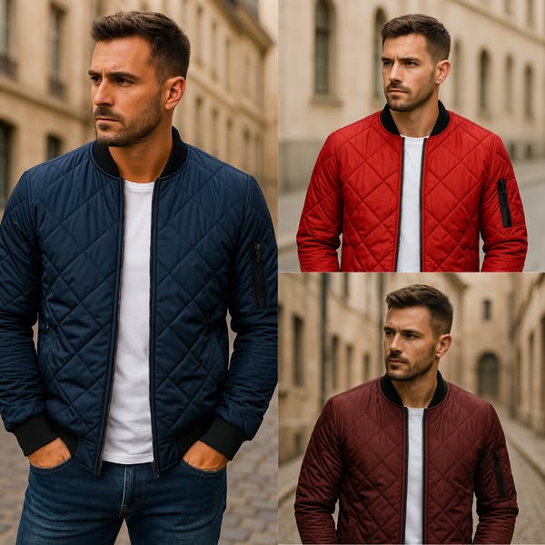 Maison-Blanche-Paris™ - Veste en coton à motif losange