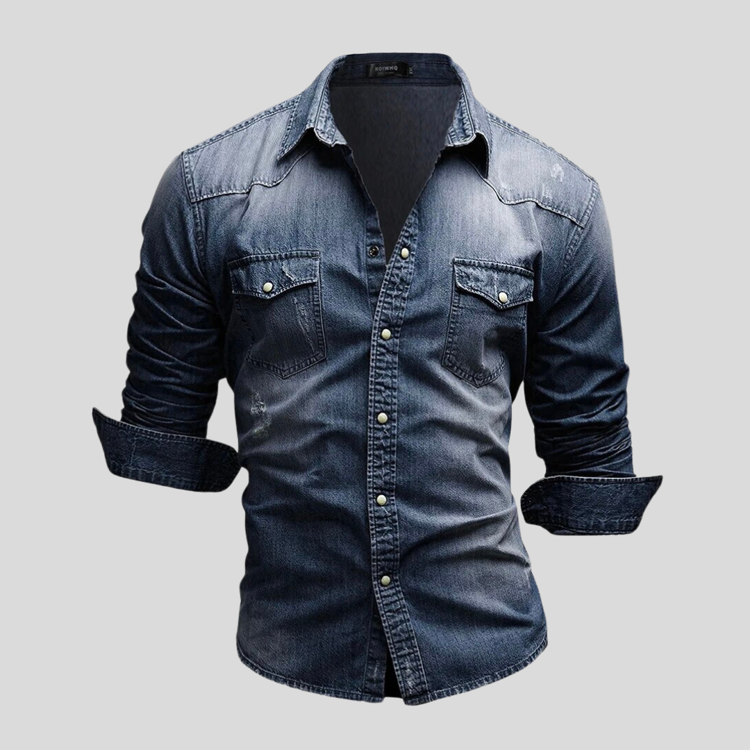 Maison-Blanche-Paris™ - Chemise en denim au style moderne