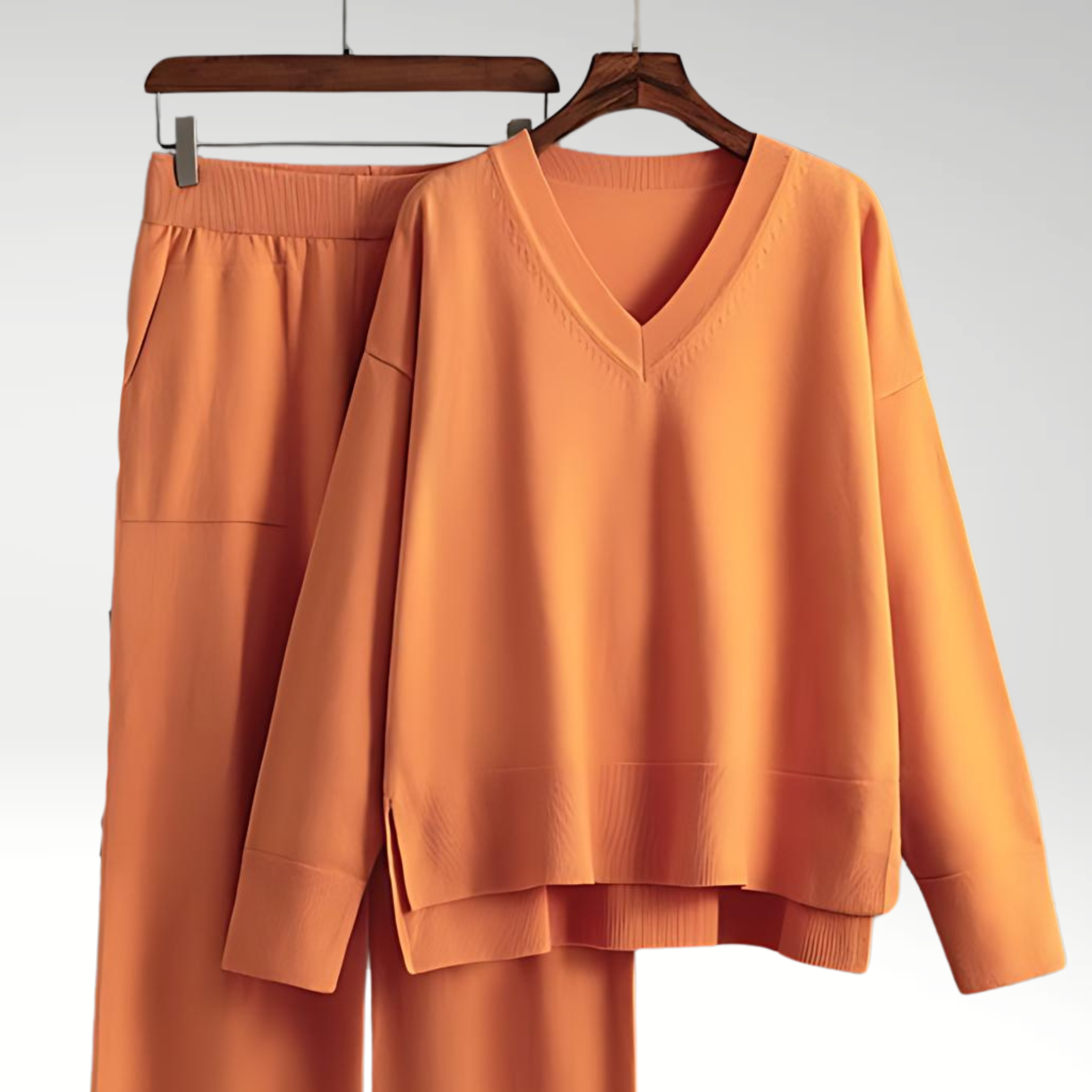 Maison-Blanche-Paris™ | Ensemble deux pièces à col en V de luxe