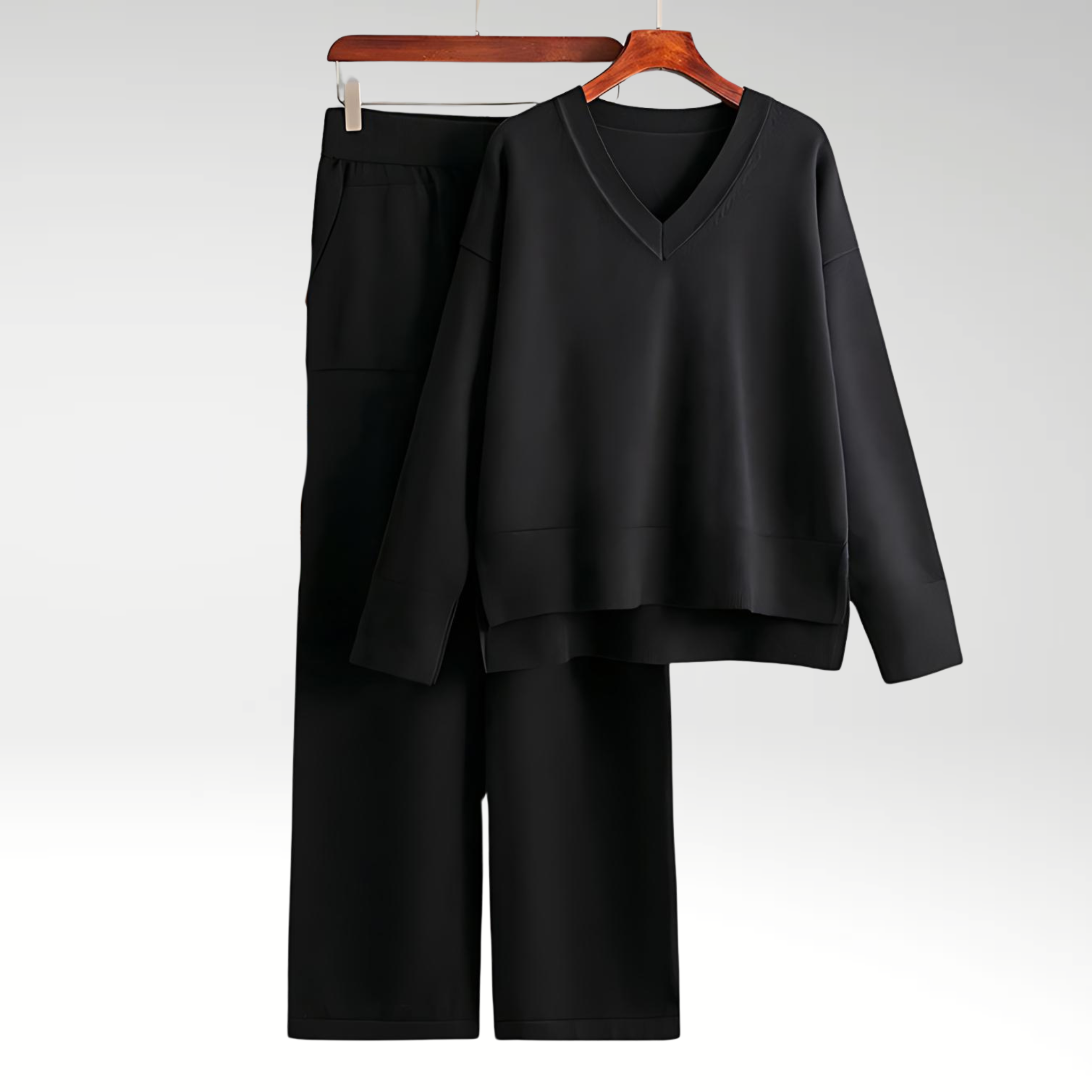 Maison-Blanche-Paris™ | Ensemble deux pièces à col en V de luxe