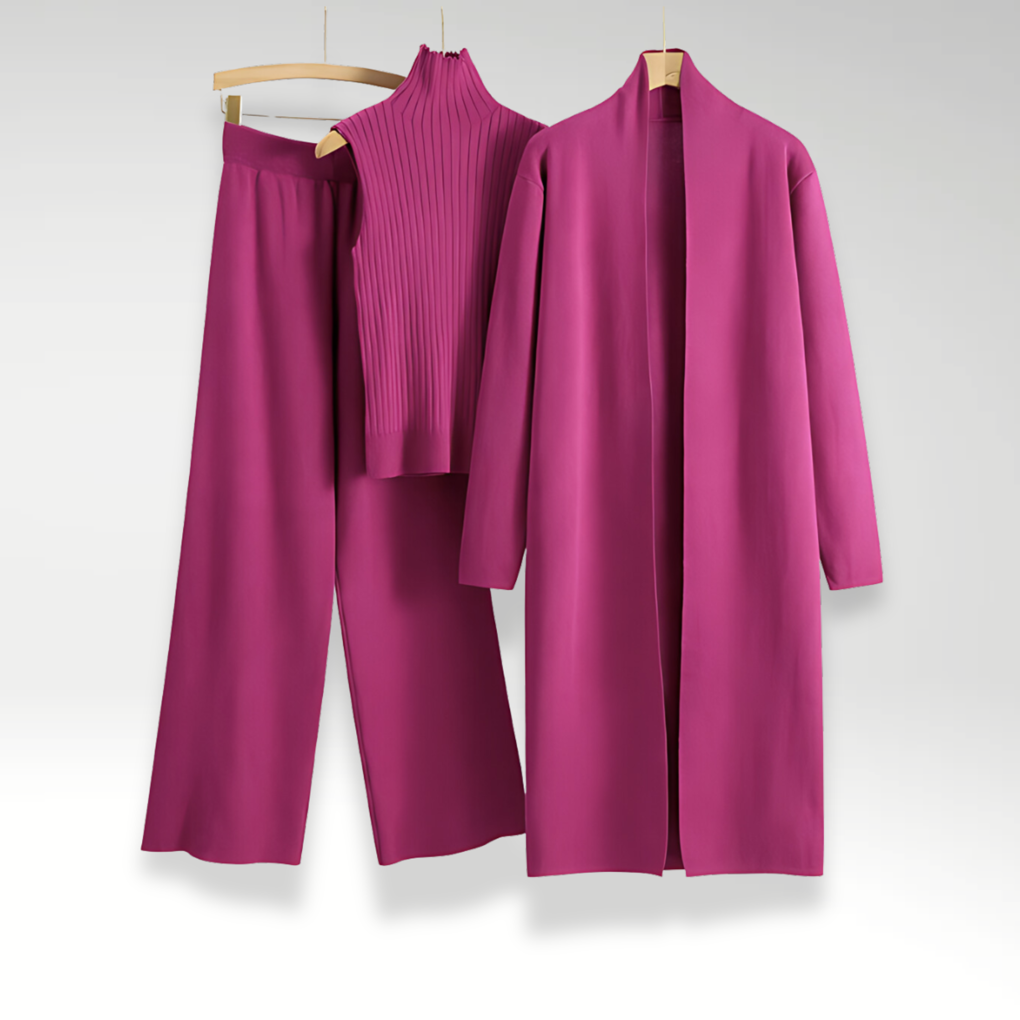 Maison-Blanche-Paris™ | Ensemble trois pièces en maille Luxe
