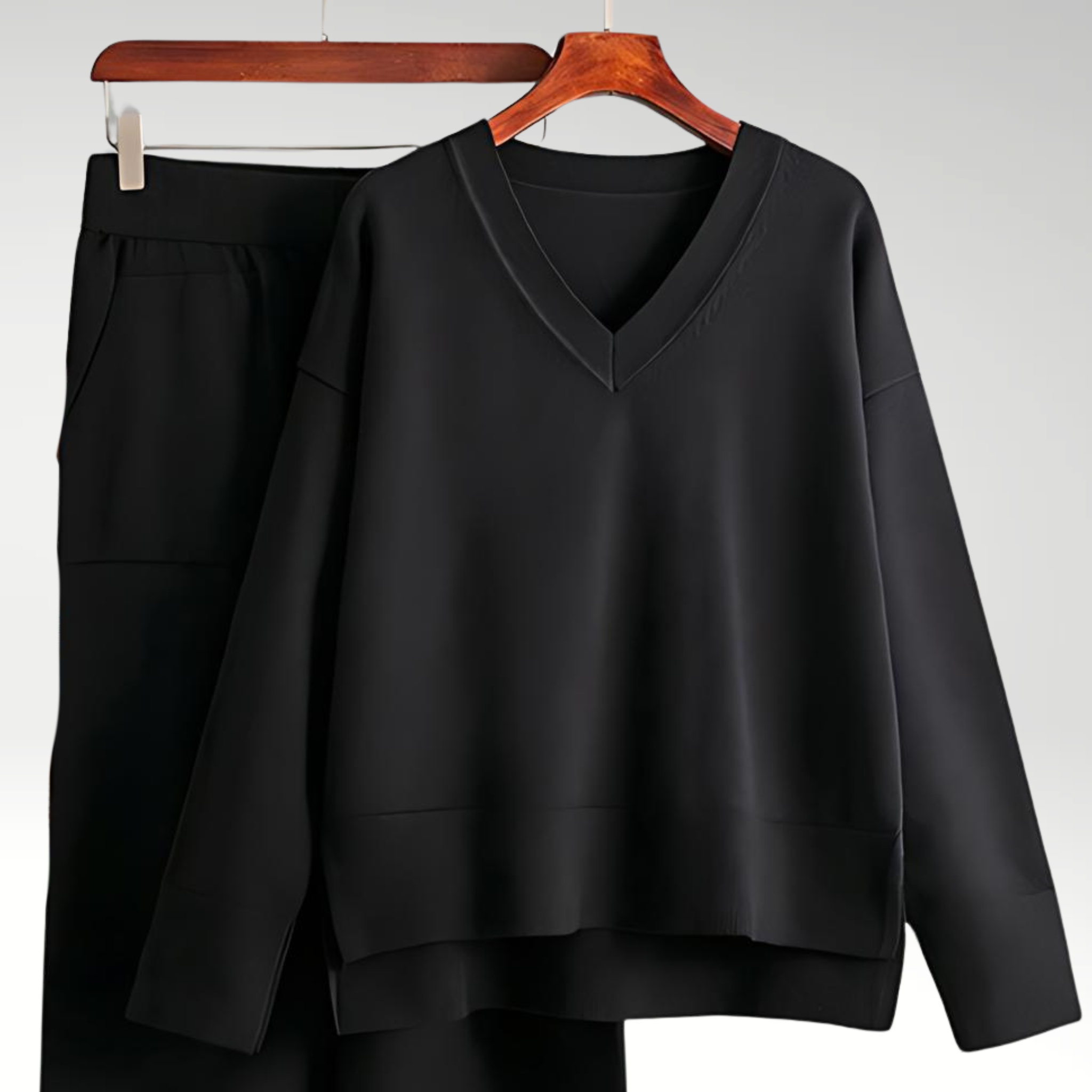 Maison-Blanche-Paris™ | Ensemble deux pièces à col en V de luxe