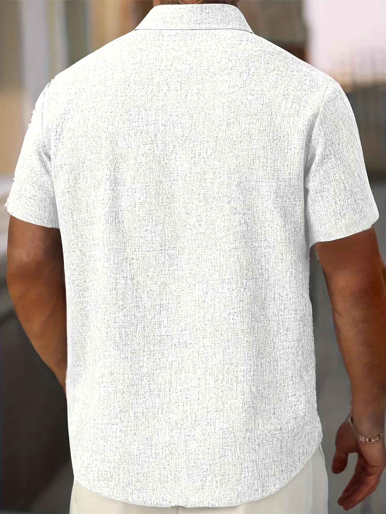 Maison-Blanche-Paris™ | Chemise légère à manches courtes en mélange de lin