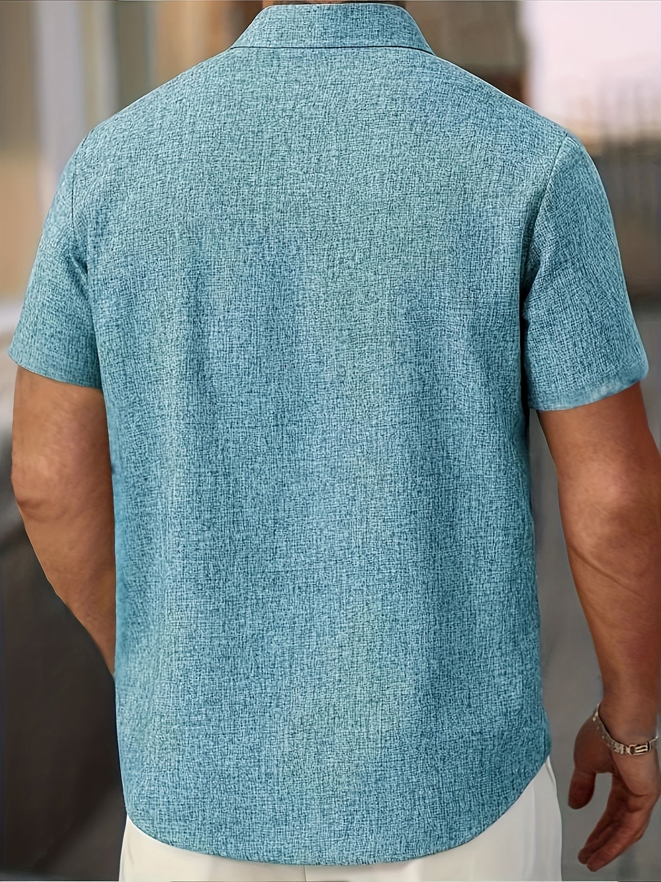 Maison-Blanche-Paris™ | Chemise légère à manches courtes en mélange de lin