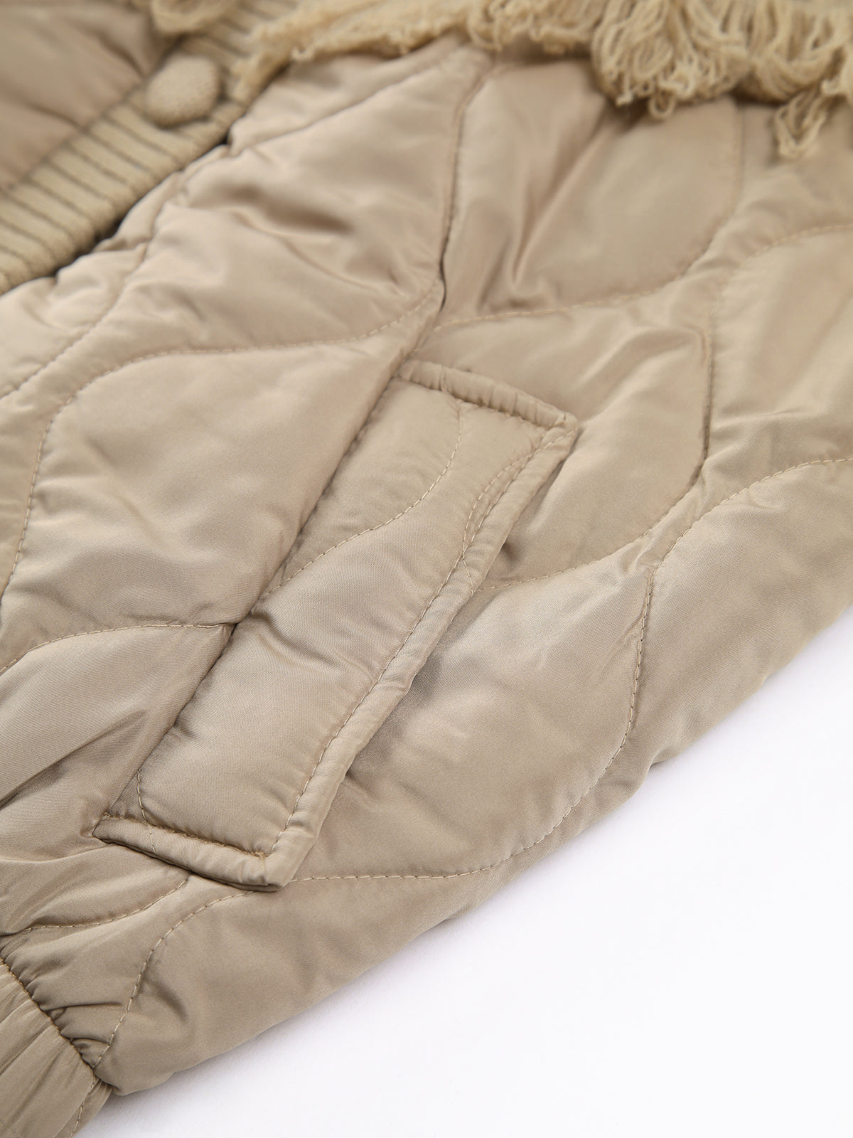 Maison-Blanche-Paris™ | Veste matelassée en tricot torsadé patchwork
