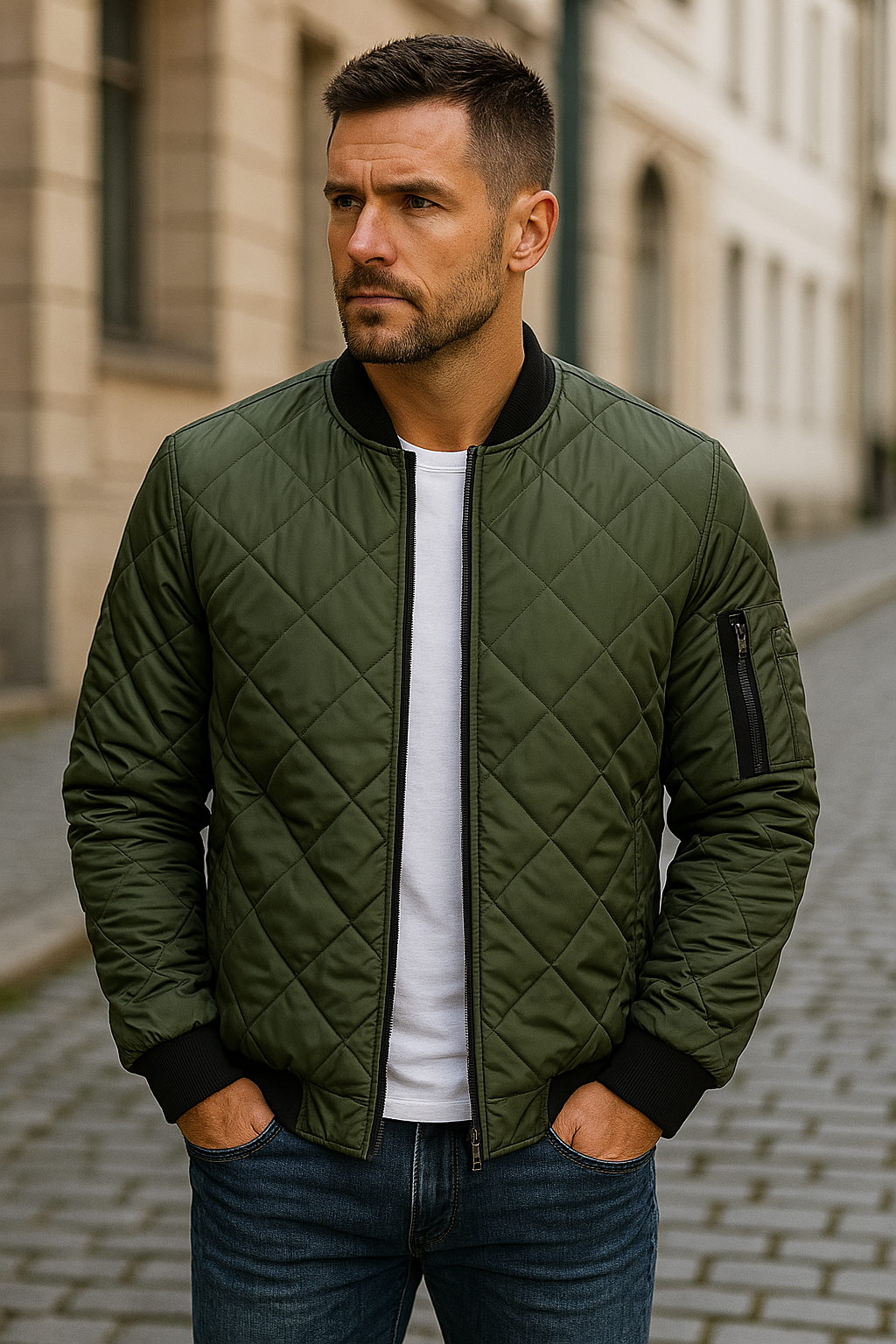 Maison-Blanche-Paris™ - Veste en coton à motif losange
