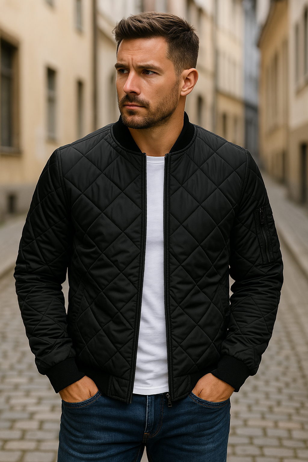 Maison-Blanche-Paris™ - Veste en coton à motif losange