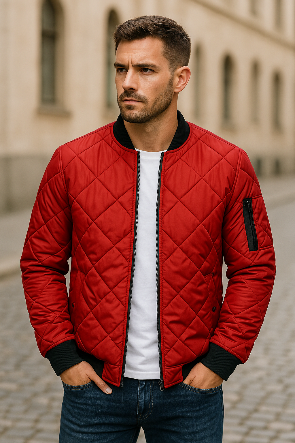 Maison-Blanche-Paris™ - Veste en coton à motif losange