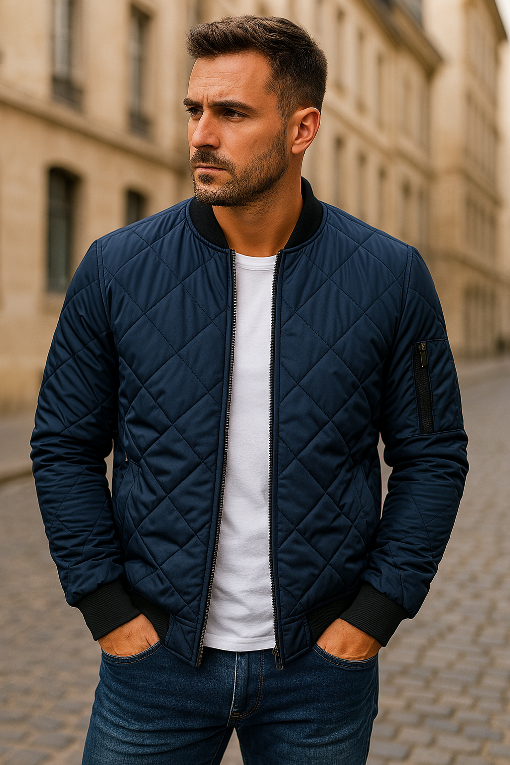 Maison-Blanche-Paris™ - Veste en coton à motif losange
