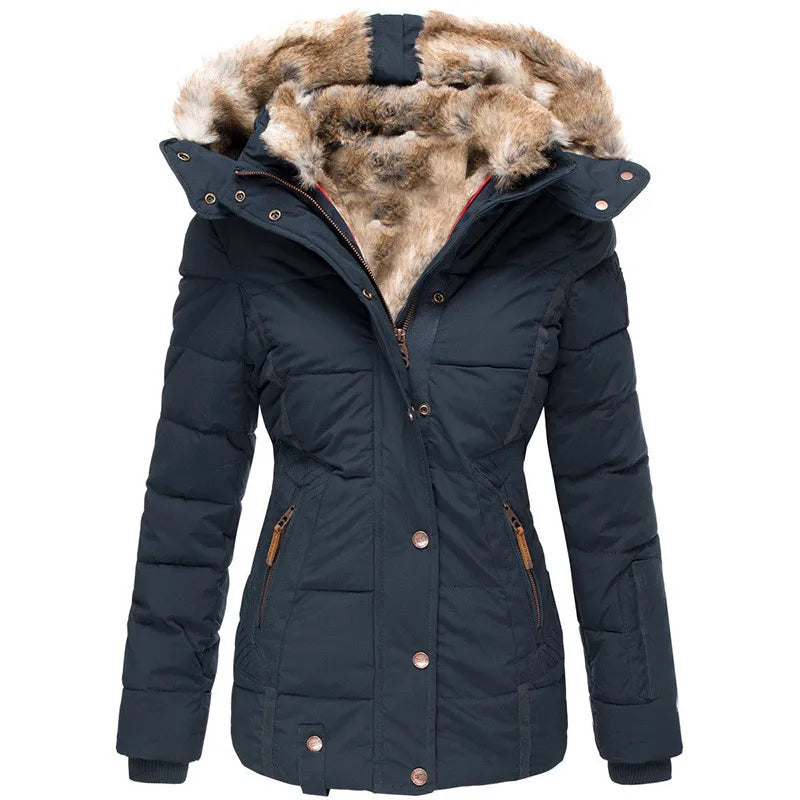 Maison-Blanche-Paris™ | Manteau d'hiver chaud avec doublure en fourrure