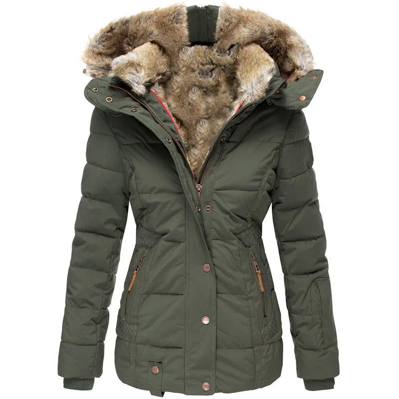 Maison-Blanche-Paris™ | Manteau d'hiver chaud avec doublure en fourrure