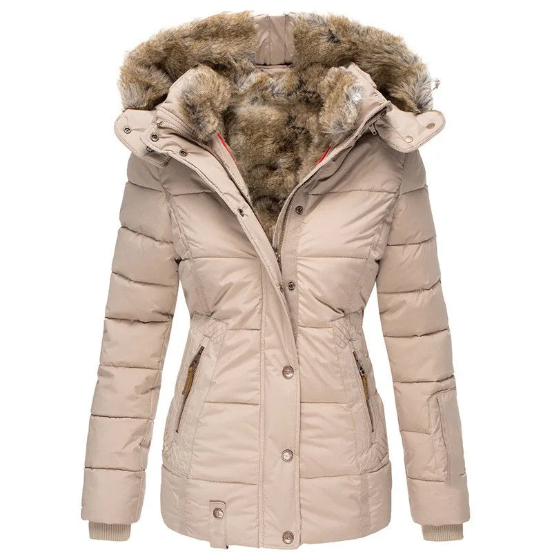 Maison-Blanche-Paris™ | Manteau d'hiver chaud avec doublure en fourrure