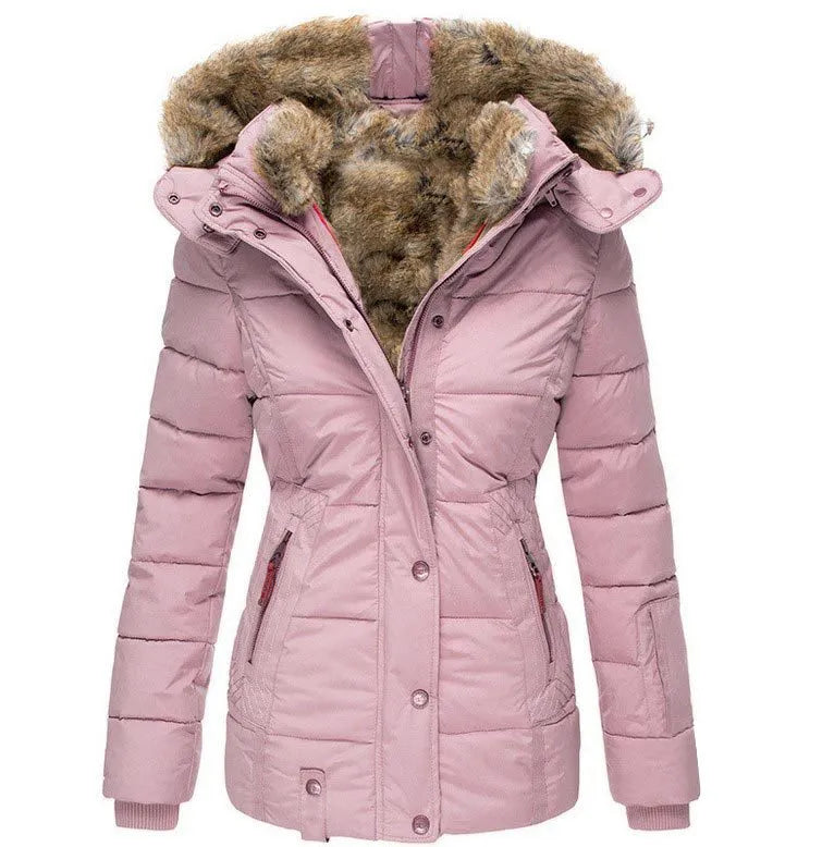 Maison-Blanche-Paris™ | Manteau d'hiver chaud avec doublure en fourrure
