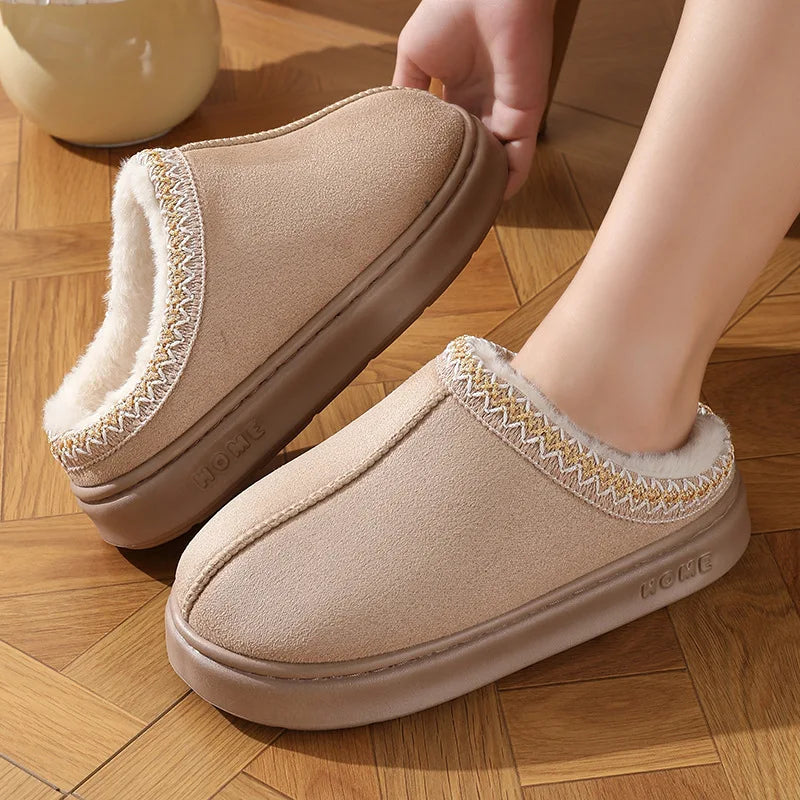 Maison-Blanche-Paris™ | Chaussons à doublure chaude