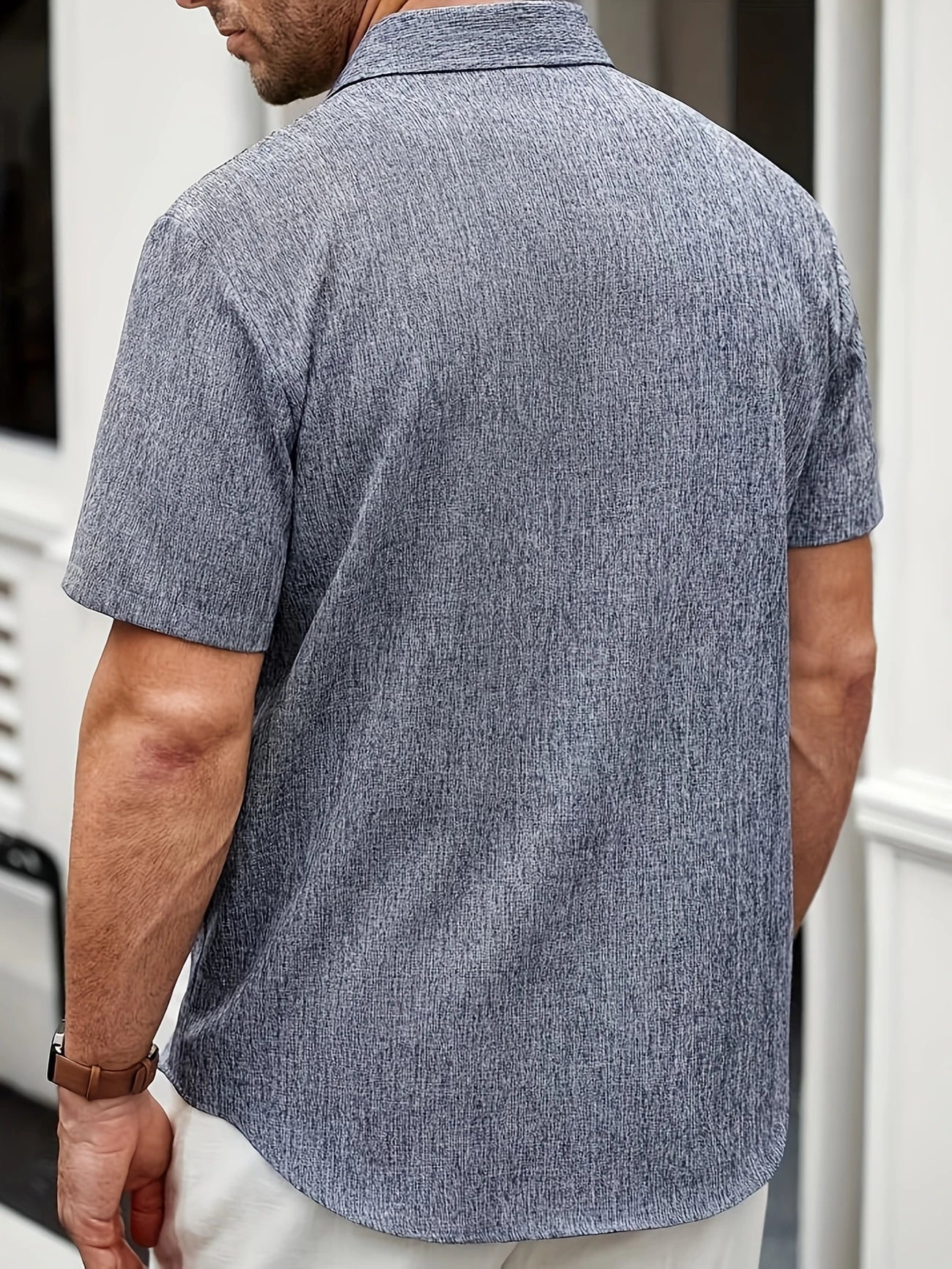 Maison-Blanche-Paris™ | Chemise légère à manches courtes en mélange de lin