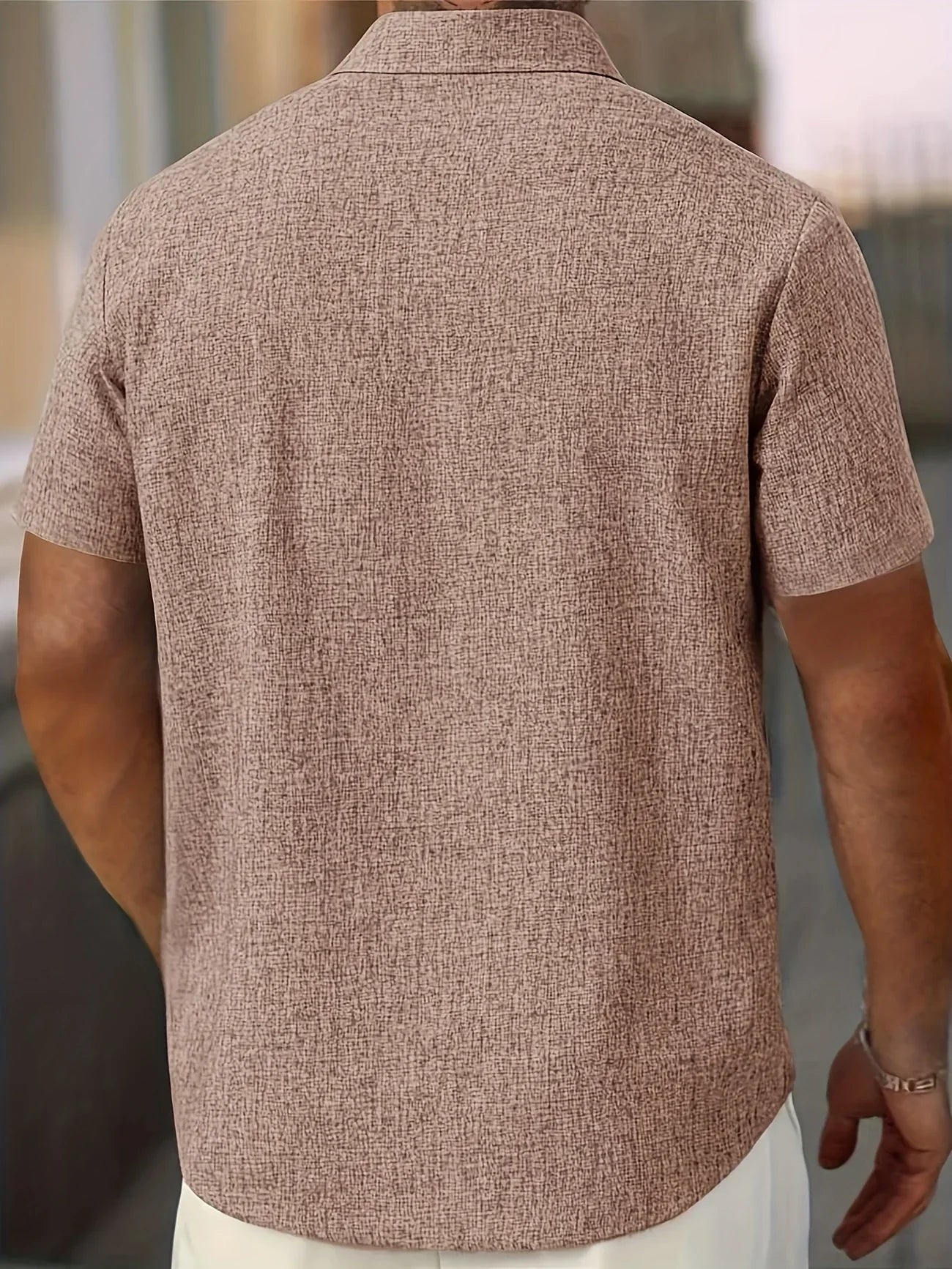 Maison-Blanche-Paris™ | Chemise légère à manches courtes en mélange de lin