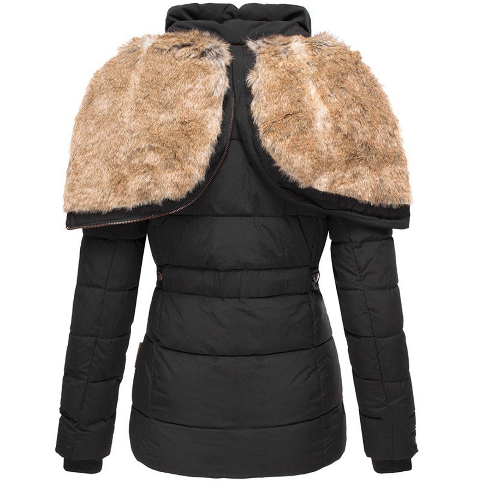 Maison-Blanche-Paris™ | Manteau d'hiver chaud avec doublure en fourrure