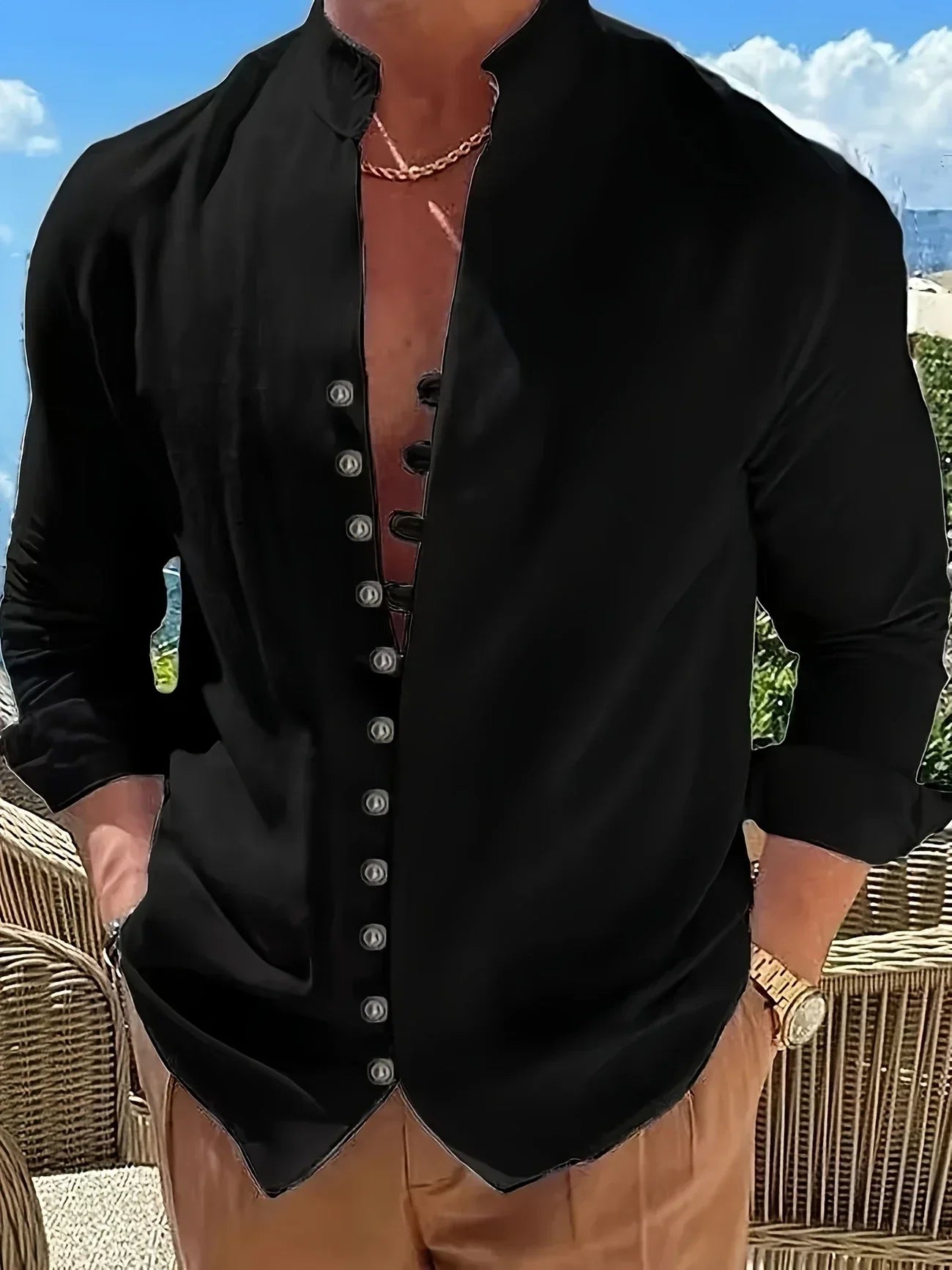 Maison-Blanche-Paris™ | Chemise légère en coton à manches longues