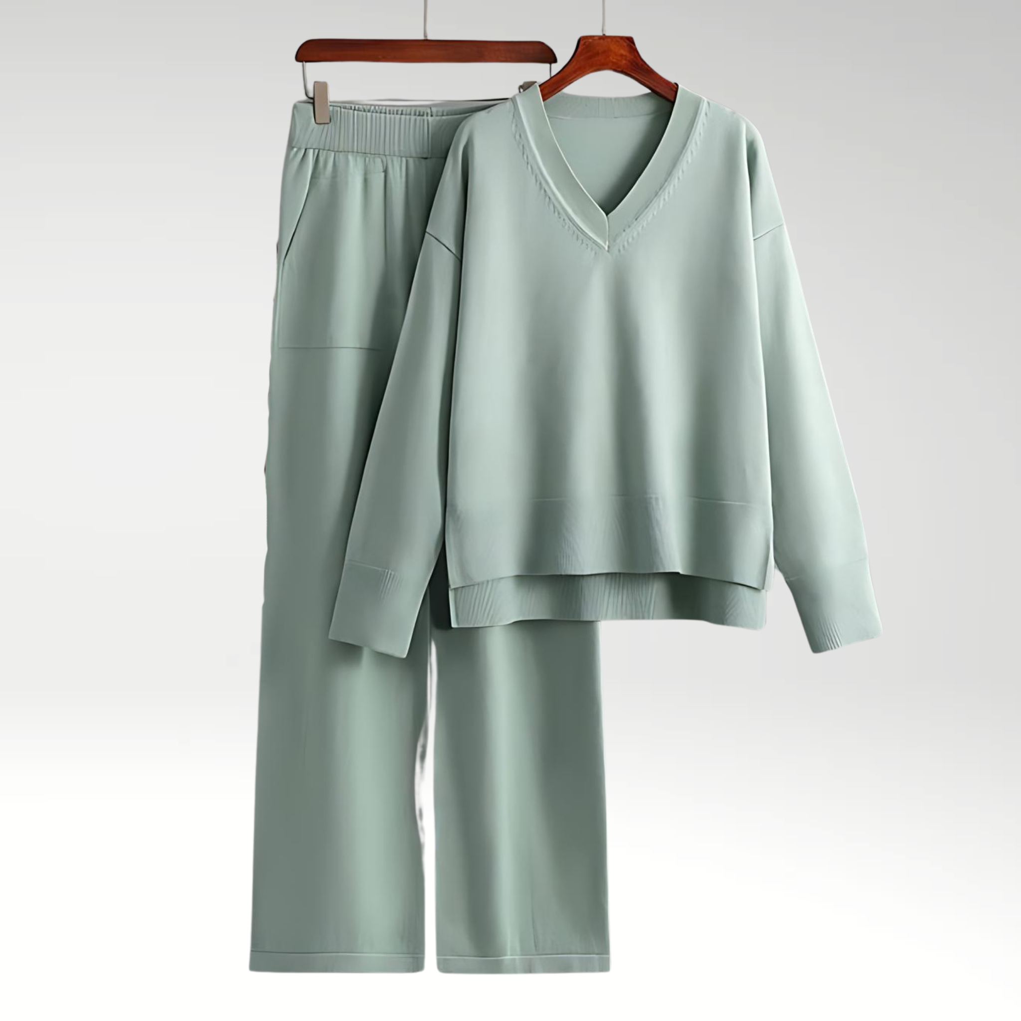Maison-Blanche-Paris™ | Ensemble deux pièces à col en V de luxe