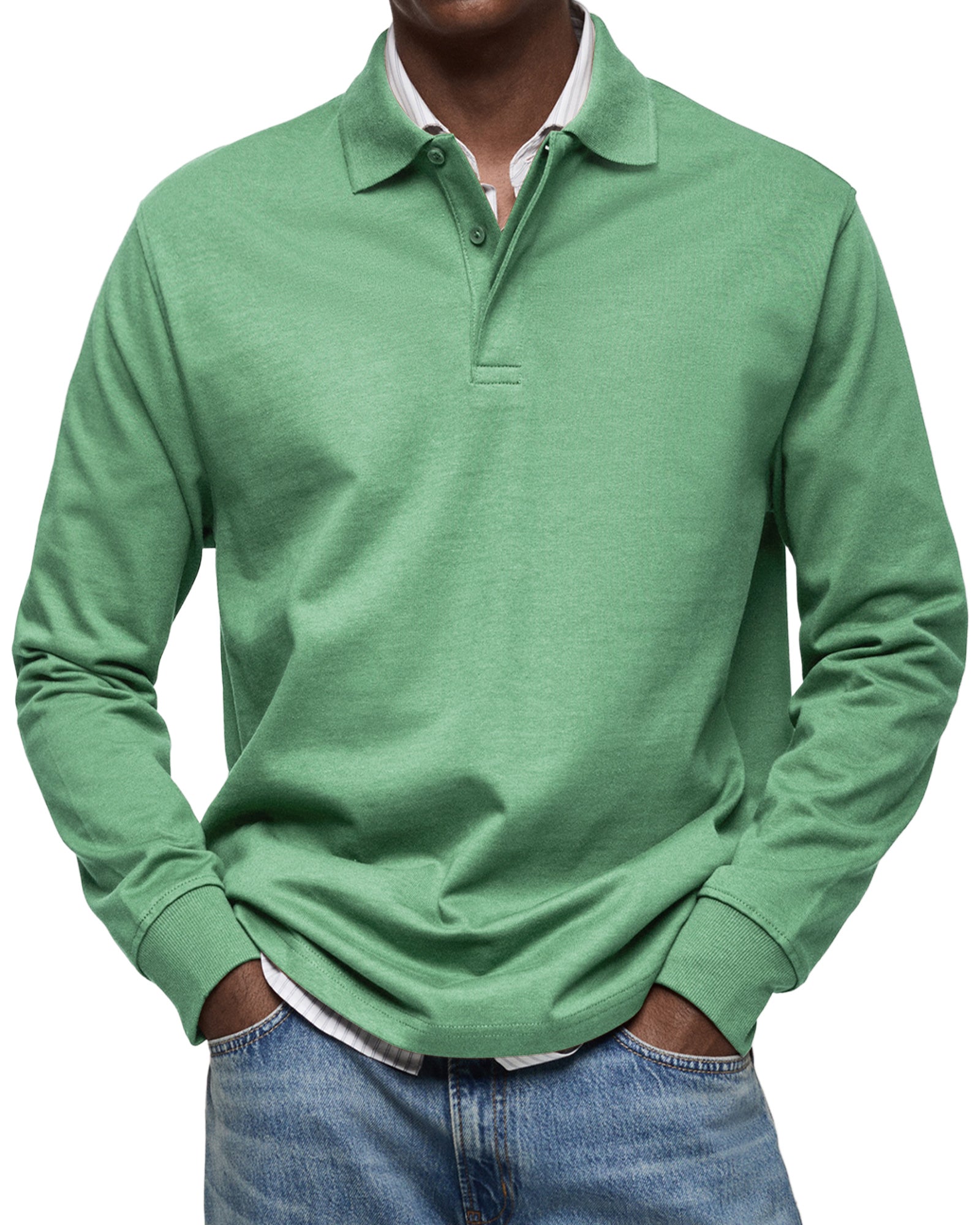Maison-Blanche-Paris™ - Chemise Poloshirt Casual à Manches Longues