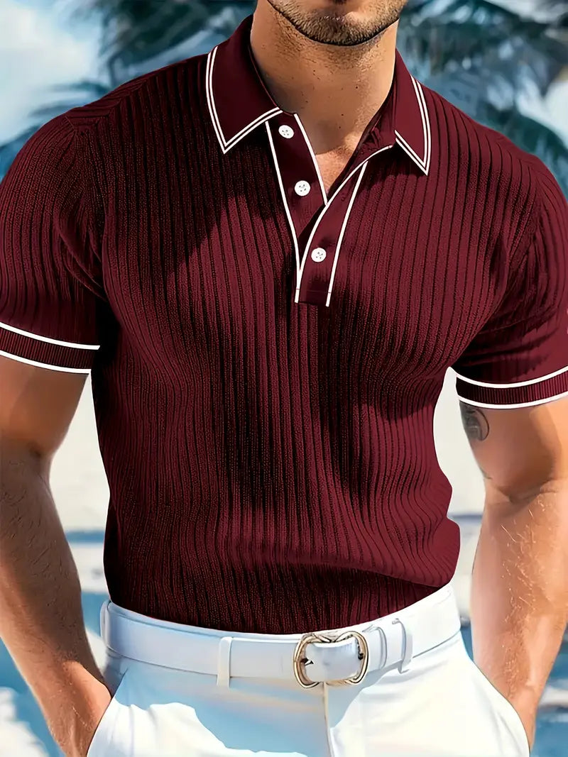 Maison-Blanche-Paris™ | Polo élégant à manches courtes