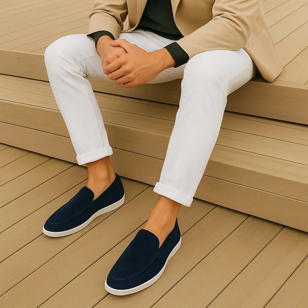 Maison-Blanche-Paris™ | Mocassins élégants en suède