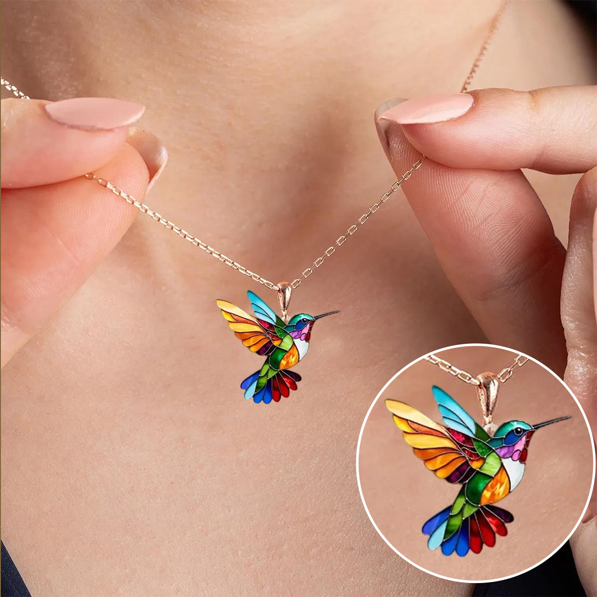 Maison-Blanche-Paris™ | Collier colibri élégant