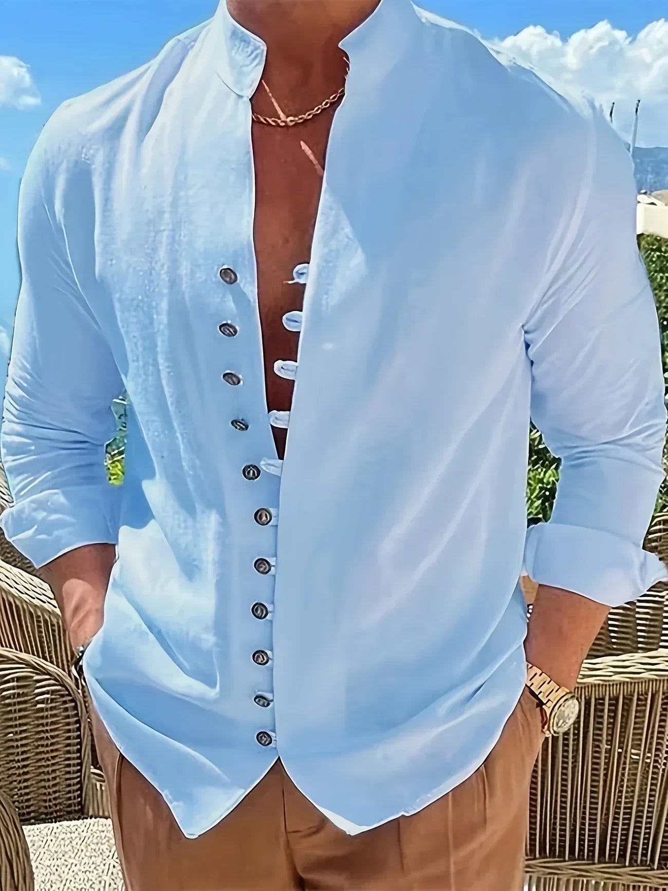 Maison-Blanche-Paris™ | Chemise légère en coton à manches longues