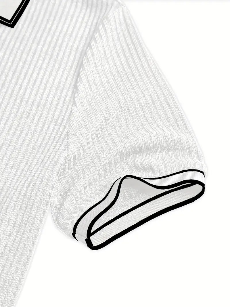 Maison-Blanche-Paris™ | Polo élégant à manches courtes