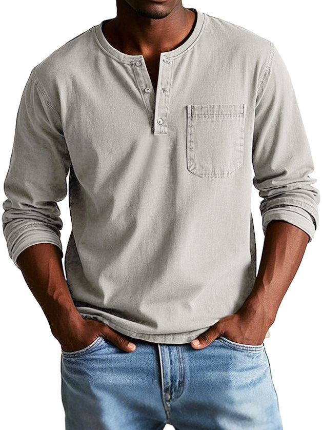 Maison-Blanche-Paris™ - Chemise Vintage à Manches Longues