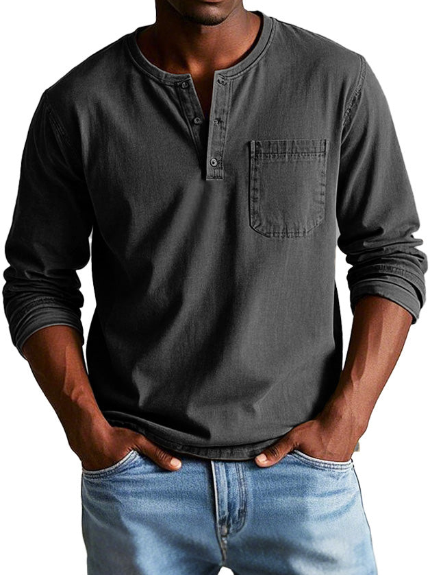 Maison-Blanche-Paris™ - Chemise Vintage à Manches Longues