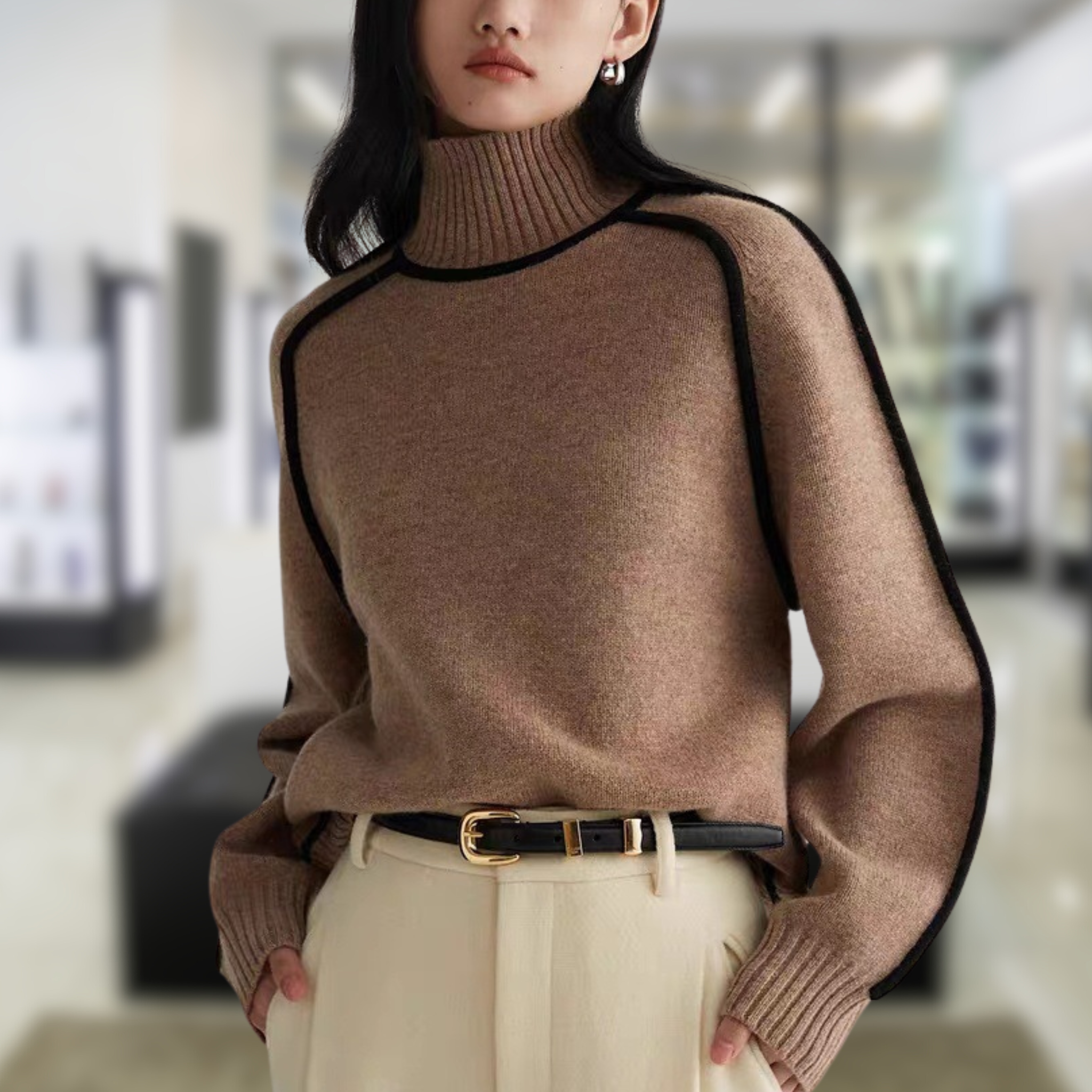 Maison-Blanche-Paris™ | Pull à col roulé confortable
