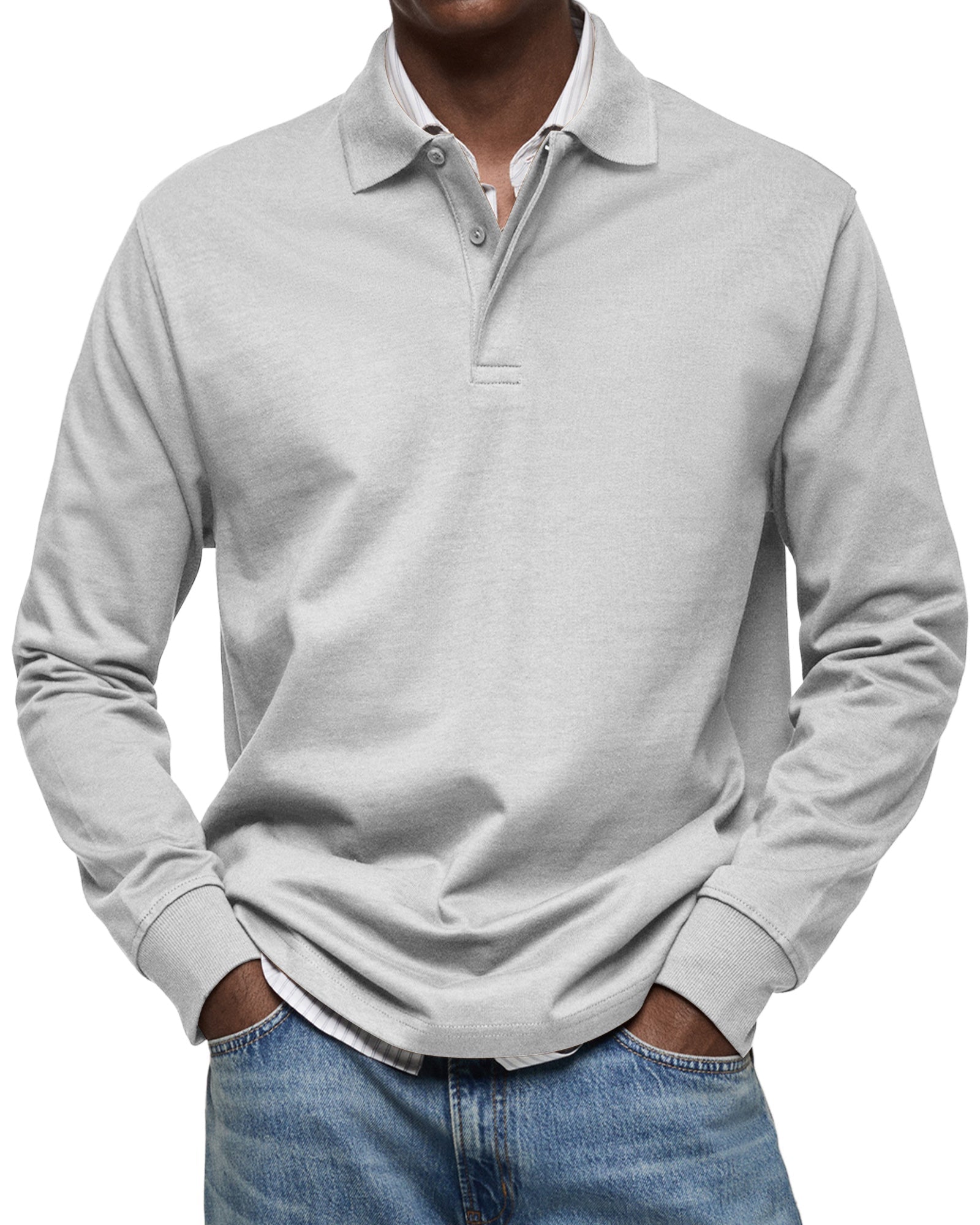 Maison-Blanche-Paris™ - Chemise Poloshirt Casual à Manches Longues
