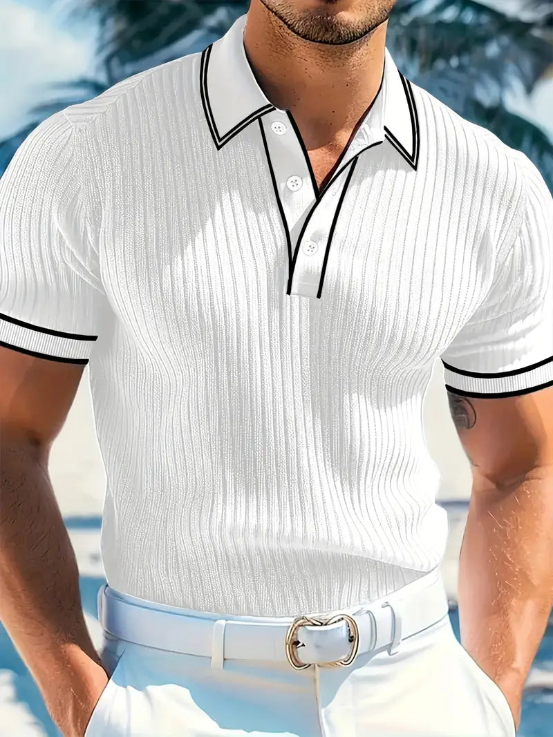 Maison-Blanche-Paris™ | Polo élégant à manches courtes