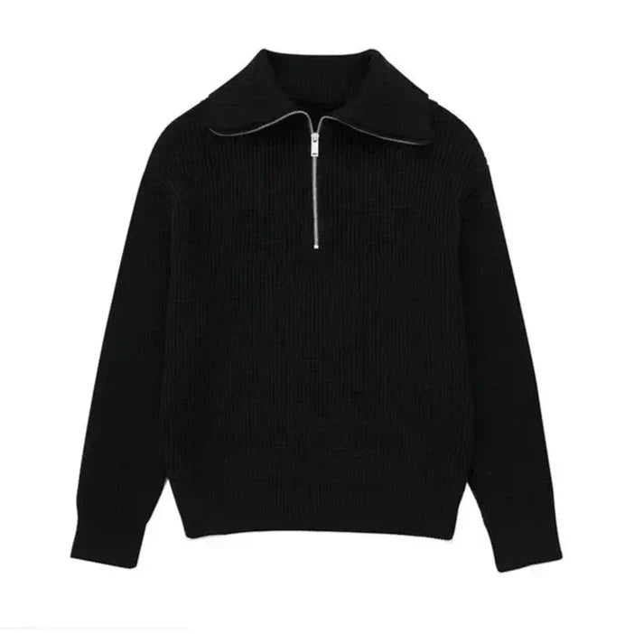 Maison-Blanche-Paris™ | Pull zippé rayé
