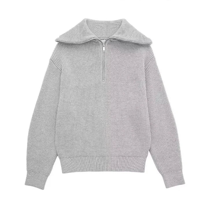 Maison-Blanche-Paris™ | Pull zippé rayé