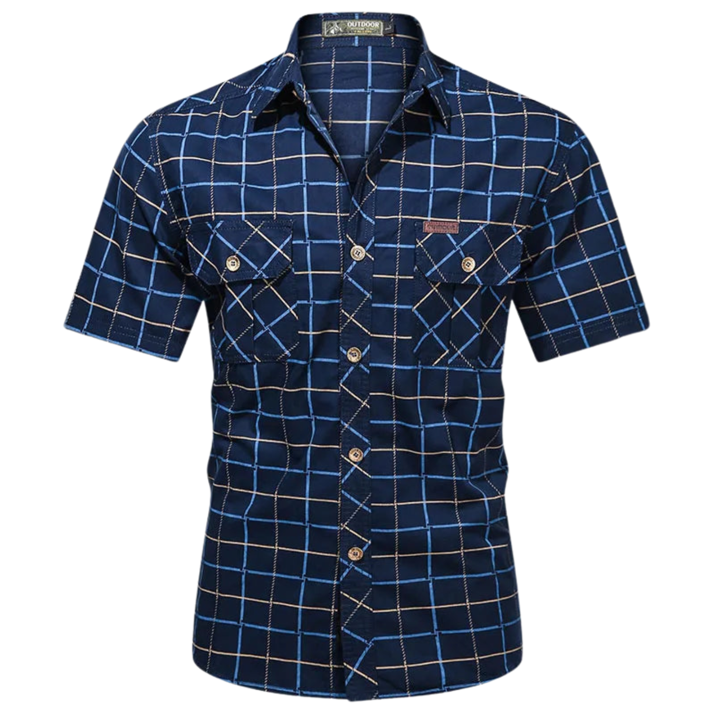 Maison-Blanche-Paris™ | Chemise élégante à manches courtes à carreaux
