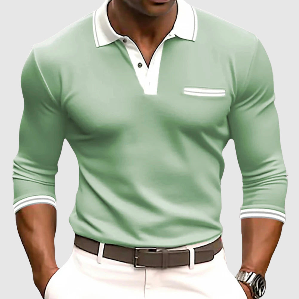 Maison-Blanche-Paris™ - Chemise à détails contrastés élégants