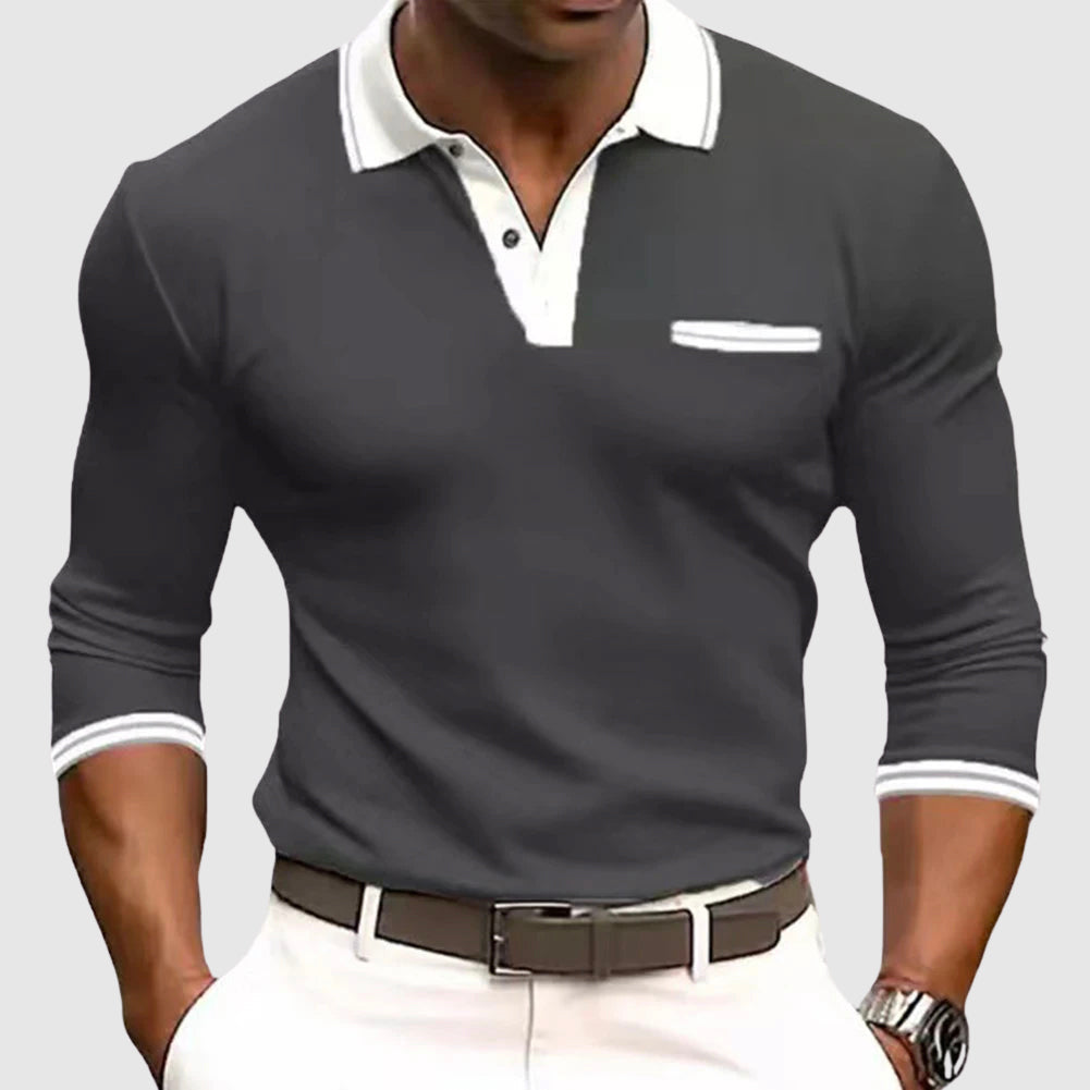 Maison-Blanche-Paris™ - Chemise à détails contrastés élégants