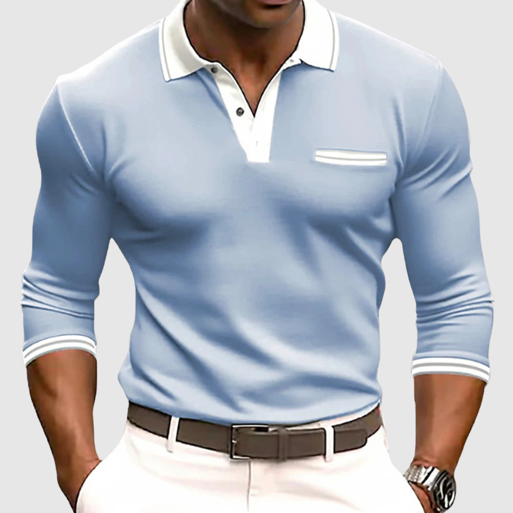 Maison-Blanche-Paris™ - Chemise à détails contrastés élégants