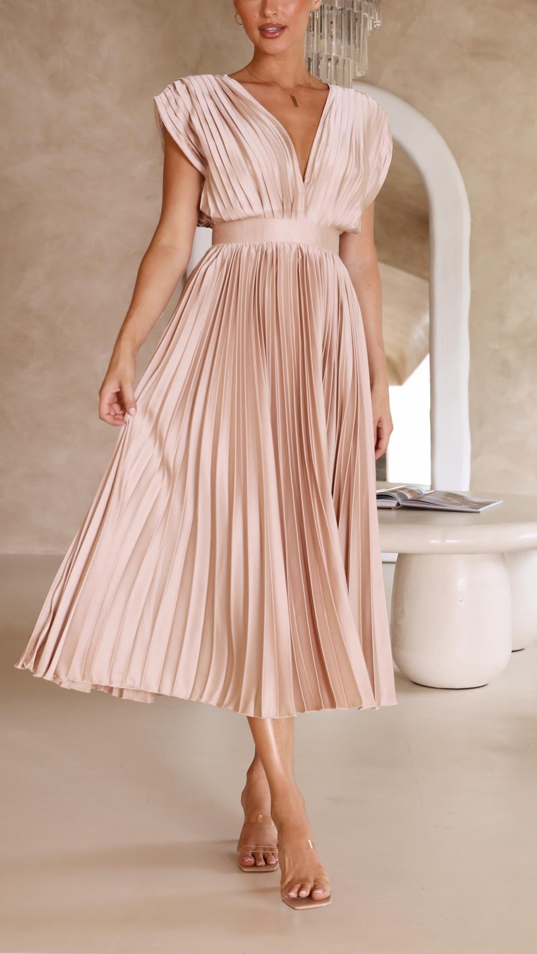 Maison-Blanche-Paris™ | Robe plissée élégante