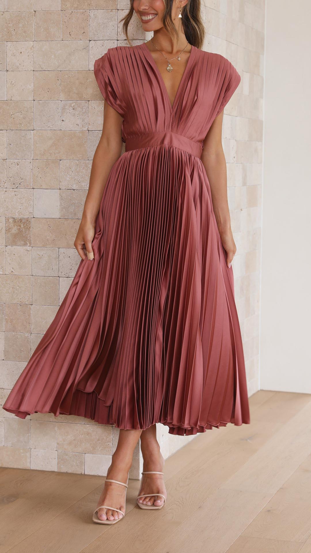 Maison-Blanche-Paris™ | Robe plissée élégante